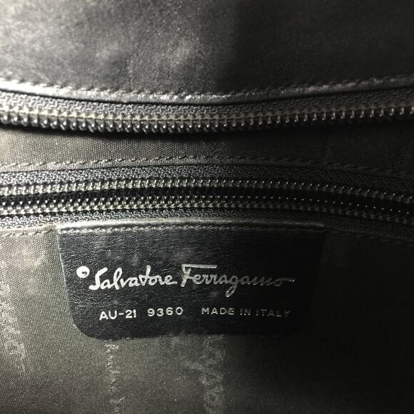 Salvatore Ferragamo Black Nylon Shoulder Bag - Picture 3 of 15
